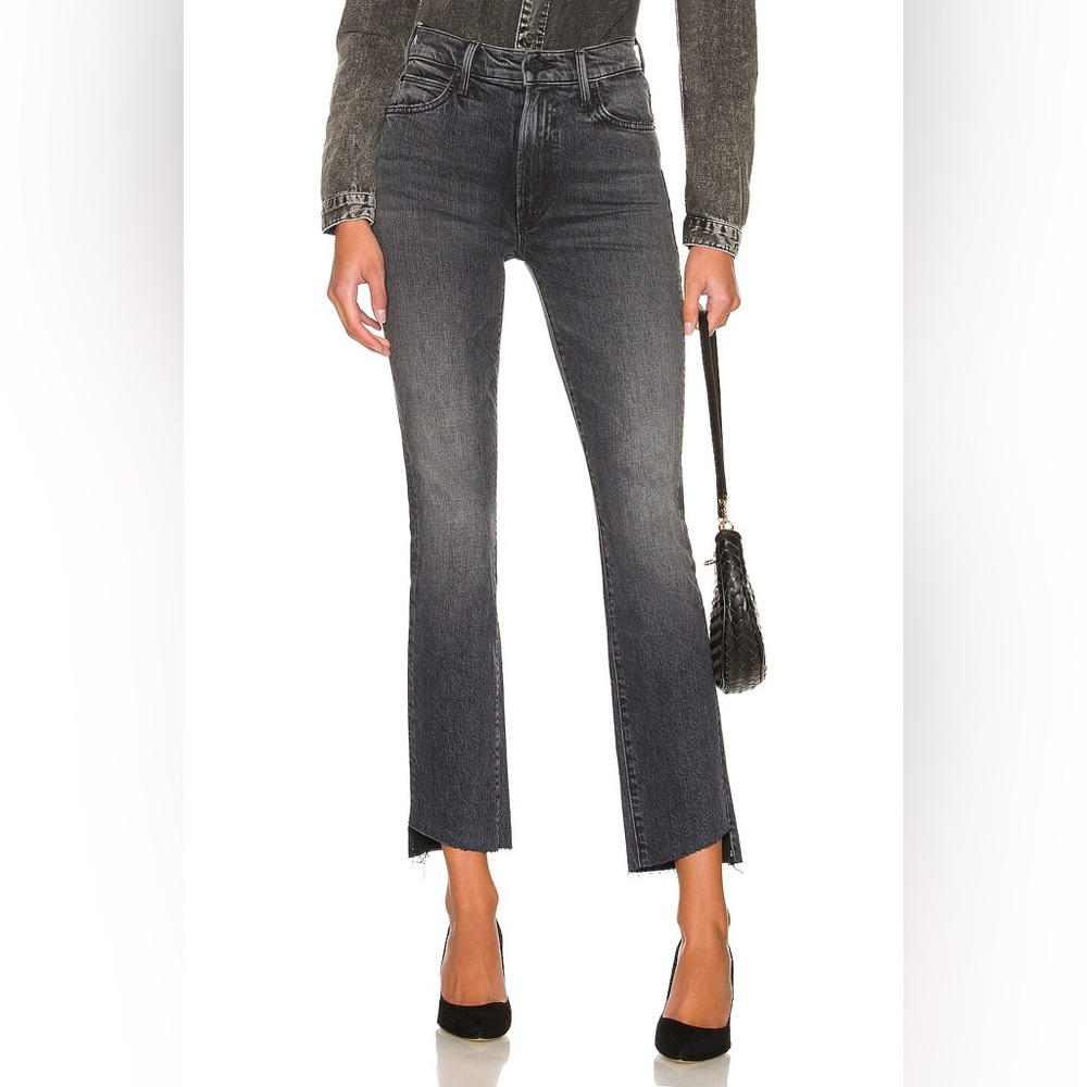 NWT Mother High Waisted Rascal Ankle Step Fray Jeans Sz 24